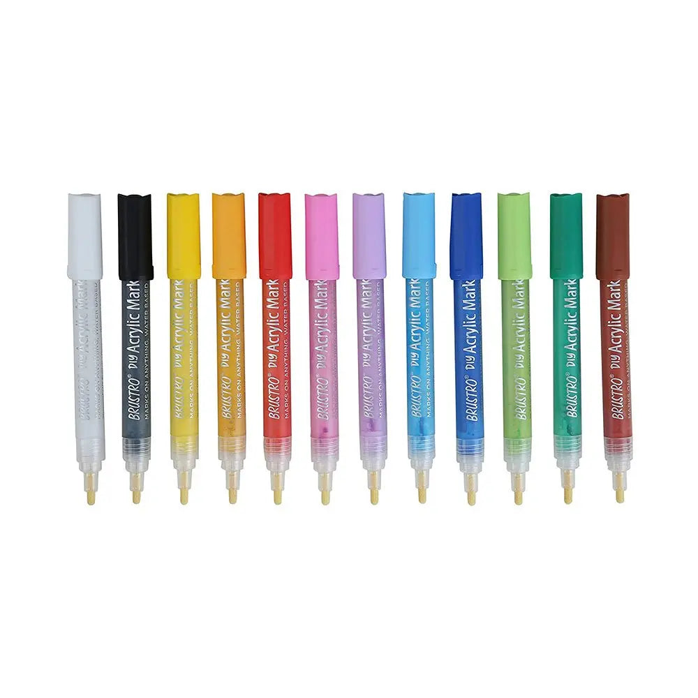 Brustro DIY Acrylic Marker 2mm Tip Set Brustro